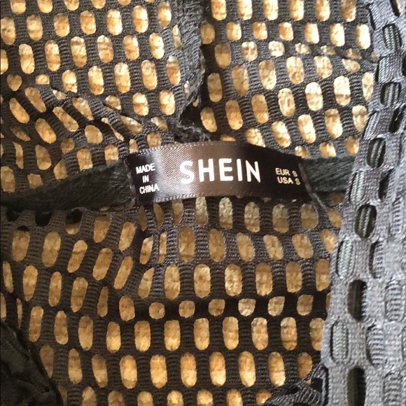 See Thru Mesh Crop Top Shirt - Picture 3 of 3